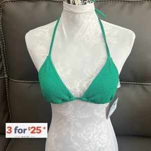 Emerald Green Halter Bikini Top